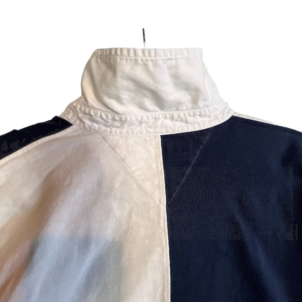 Vintage‎ Rugby Tommy Hilfiger Polo Sport Color block Spell Out Logo 90s